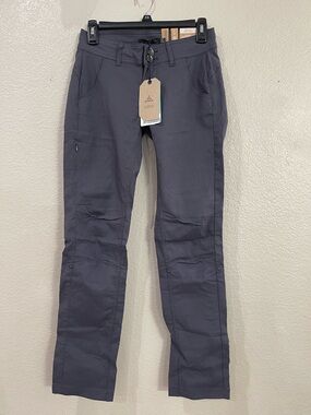 Prana Halle straight leg regular inseam pants gray women’s 00